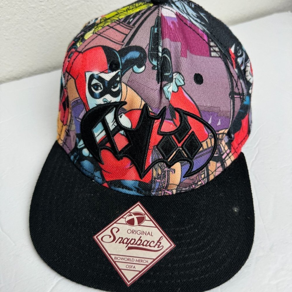 BATMAN DC Comics All Over Print Hat Snapback Hat Cap Catwoman Ages 14 and Older